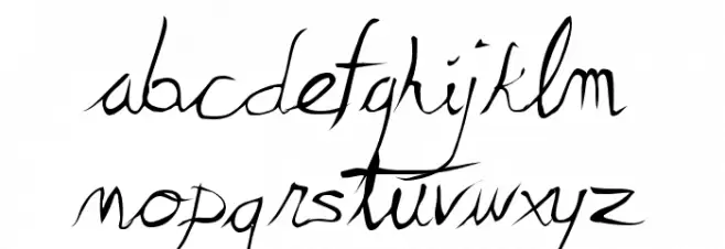 Scratchy Mess 字体 小写