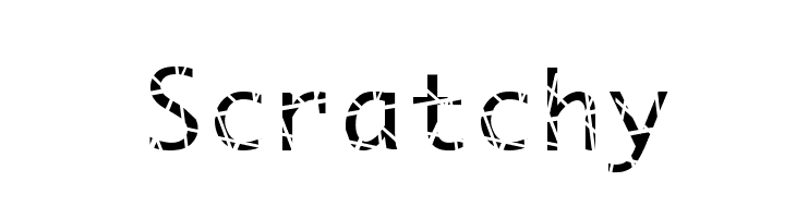 Scratchy Font