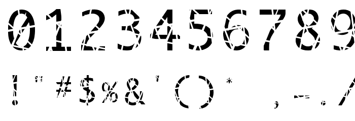 Scratchy Font OTHER CHARS