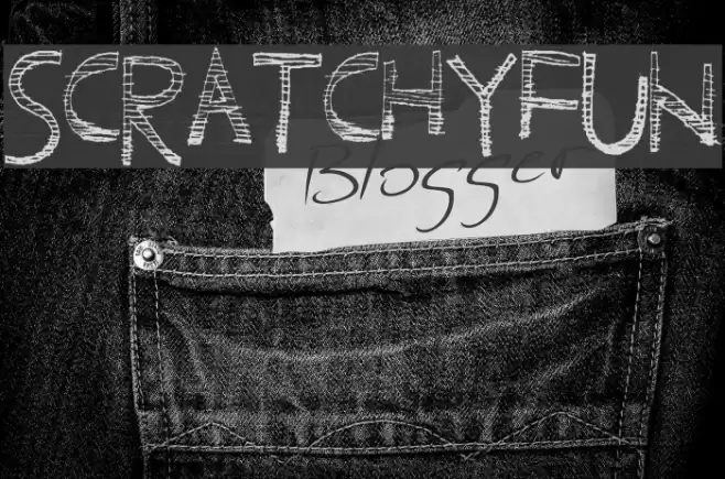 ScratchyFun Font examples
