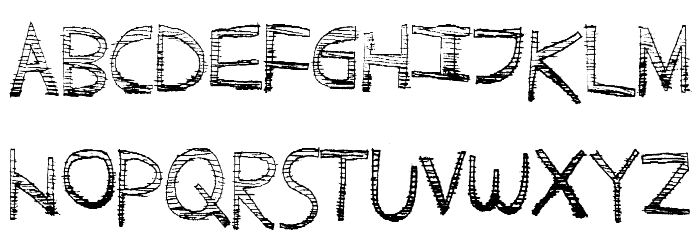 ScratchyFun Font LOWERCASE