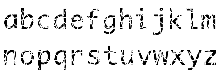 Scratchy Font LOWERCASE