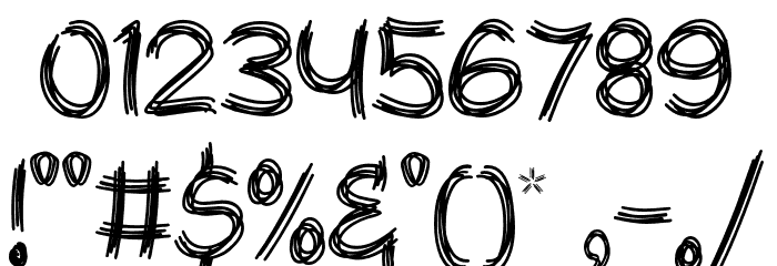 Scratoon Font OTHER CHARS