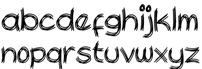 Scratoon Font LOWERCASE