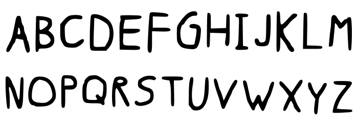Scraub Regular Regular Schriftart Groß