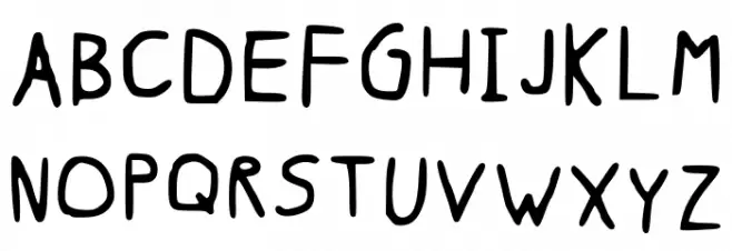 Scraub Regular Regular Schriftart Groß