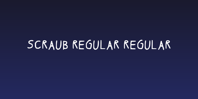 Scraub Regular Regular Social Header