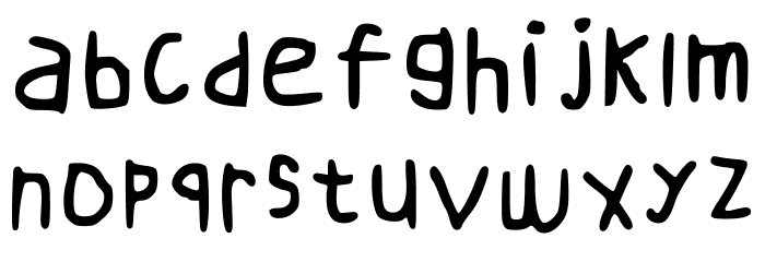 Scraub Regular Regular Schriftart Kleinbuchstaben