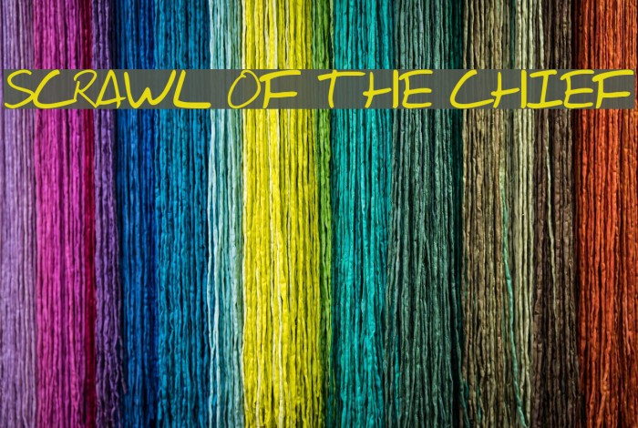 Scrawl Of The Chief Font examples