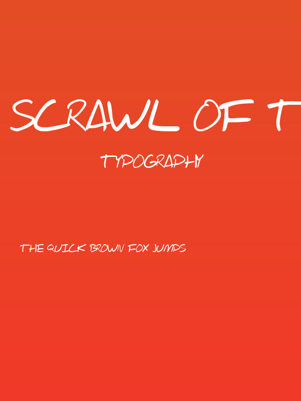 Scrawl Of The Chief Poster