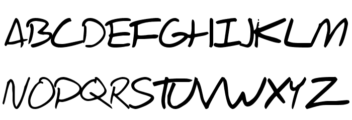 Scrawl Of The Chief Font LOWERCASE