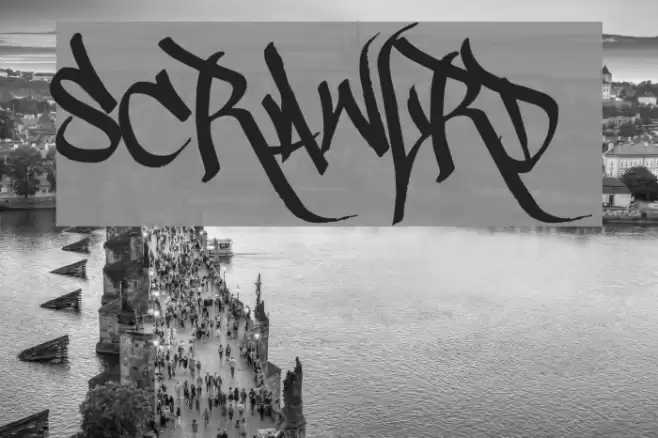 Scrawl3rd Font examples