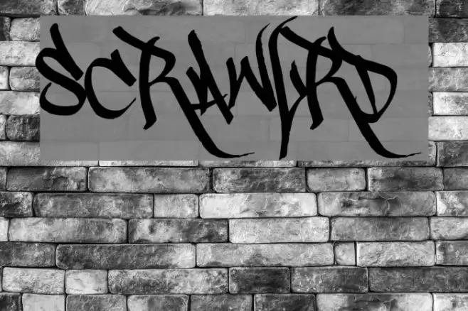 Scrawl3rd Font examples