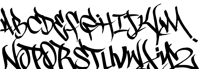 Scrawl3rd Font LOWERCASE