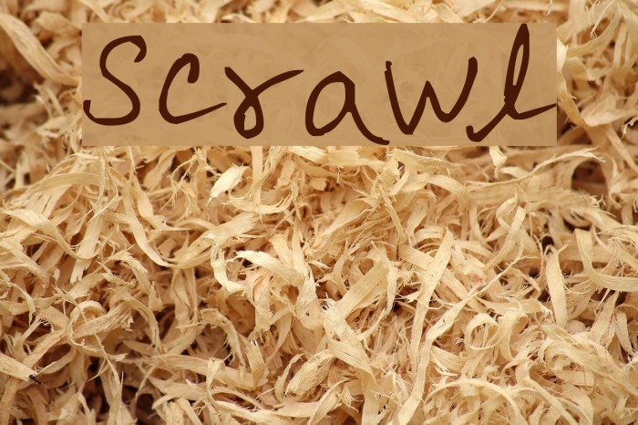 meaning of scrawl