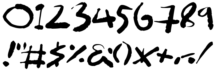 Scrawlamajig Font OTHER CHARS