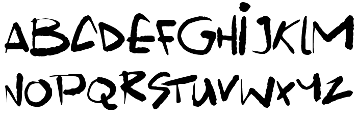 Scrawlamajig Font LOWERCASE