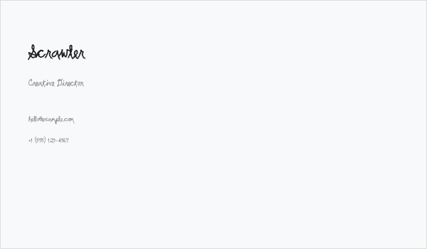 Scrawler Business Card