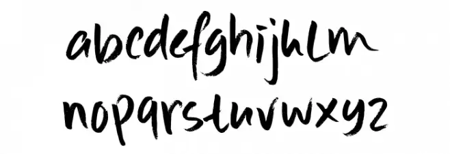 Scrawlerz DEMO Regular フォント 小文字