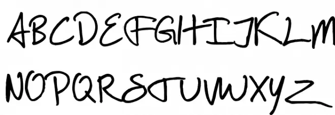 Scrawlies Polices MAJUSCULES