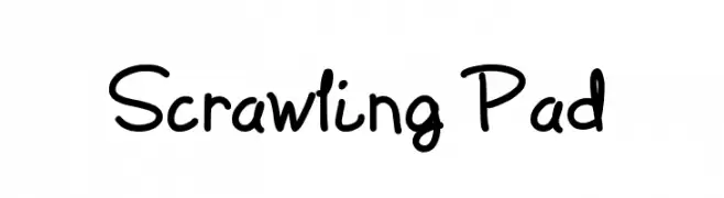 Scrawling Pad  Скачать бесплатные шрифты