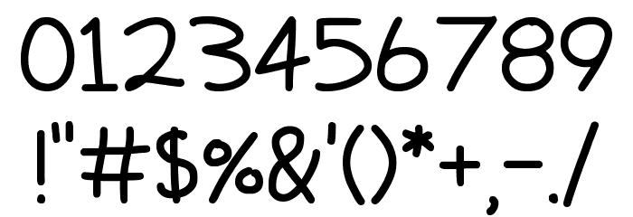 Scrawling Pad Font OTHER CHARS