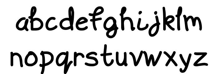 Scrawling Pad Font LOWERCASE