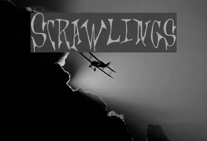 Scrawlings Шрифта examples