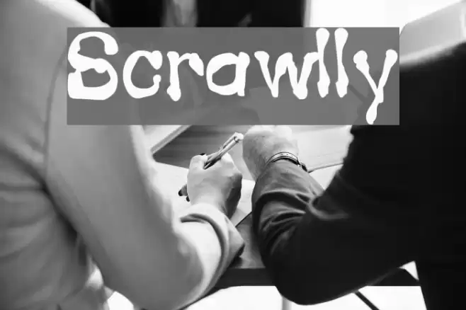 Scrawlly Font examples
