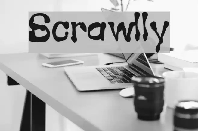 Scrawlly Font examples