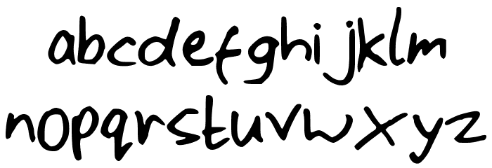 ScrawlyWawly Font LOWERCASE