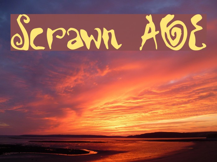 Scrawn AOE Font examples