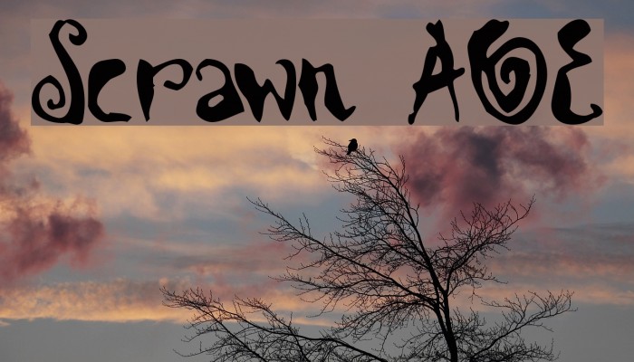 Scrawn AOE Font examples