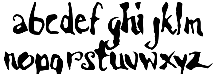 Scrawn AOE Font LOWERCASE
