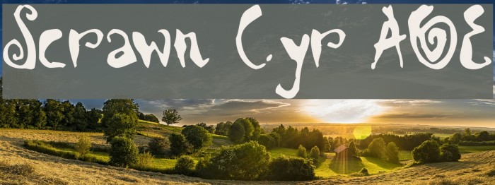 Scrawn Cyr AOE لخطوط تنزيل examples