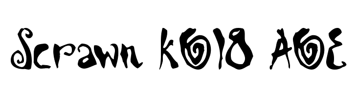 Scrawn KOI8 AOE  font caratteri gratis