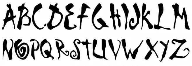 Scrawn KOI8 AOE Schriftart Groß