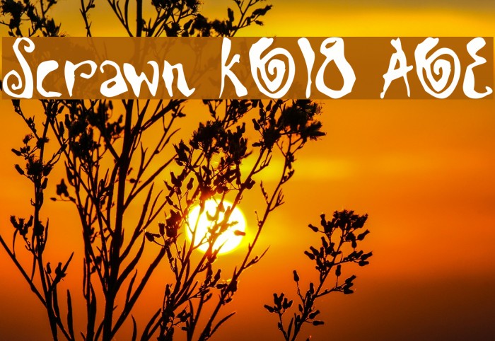 Scrawn KOI8 AOE Font examples