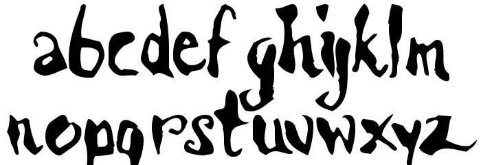 Scrawn KOI8 AOE Font LOWERCASE