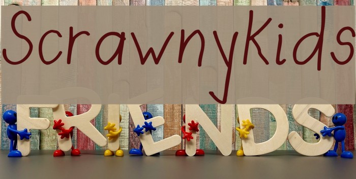 Scrawny Kids Font examples
