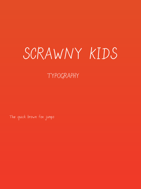 Scrawny Kids Poster