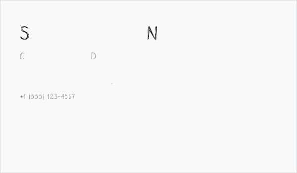 Scrawny Norah Business Card