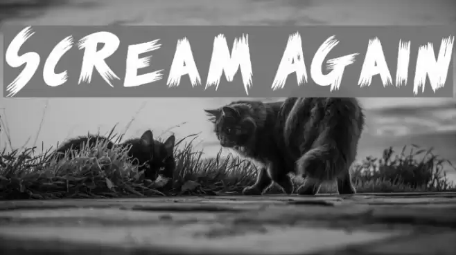 Scream Again Font examples