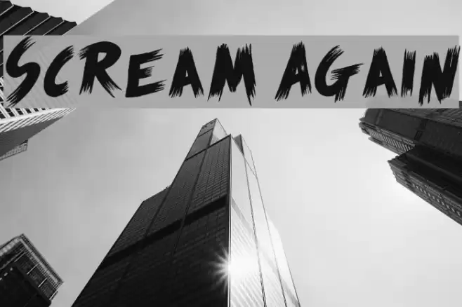 Scream Again Font examples