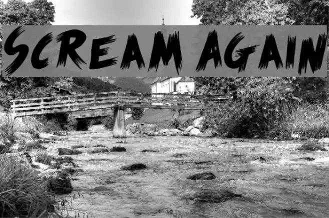 Scream Again Font examples