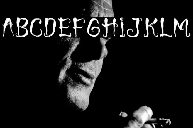 Scream Ghost Font examples