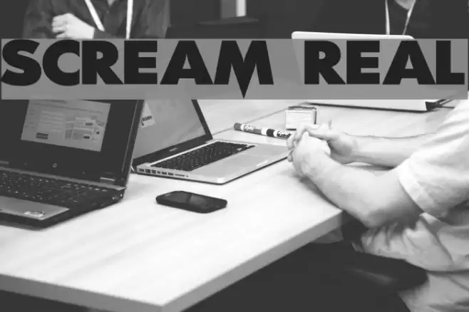 Scream Real Fonte examples
