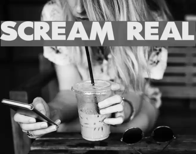 Scream Real Fonte examples