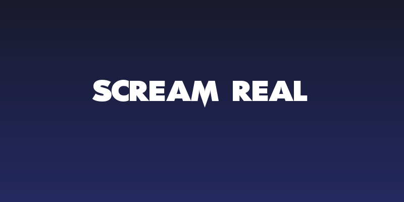 Scream Real Social Header