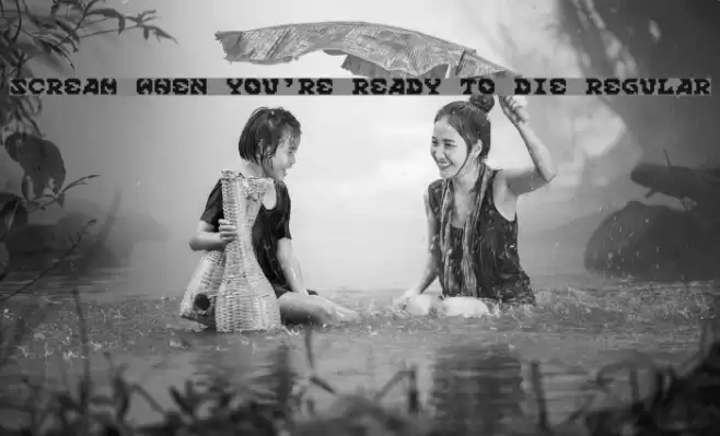 Scream When You're Ready To Die Regular Font examples